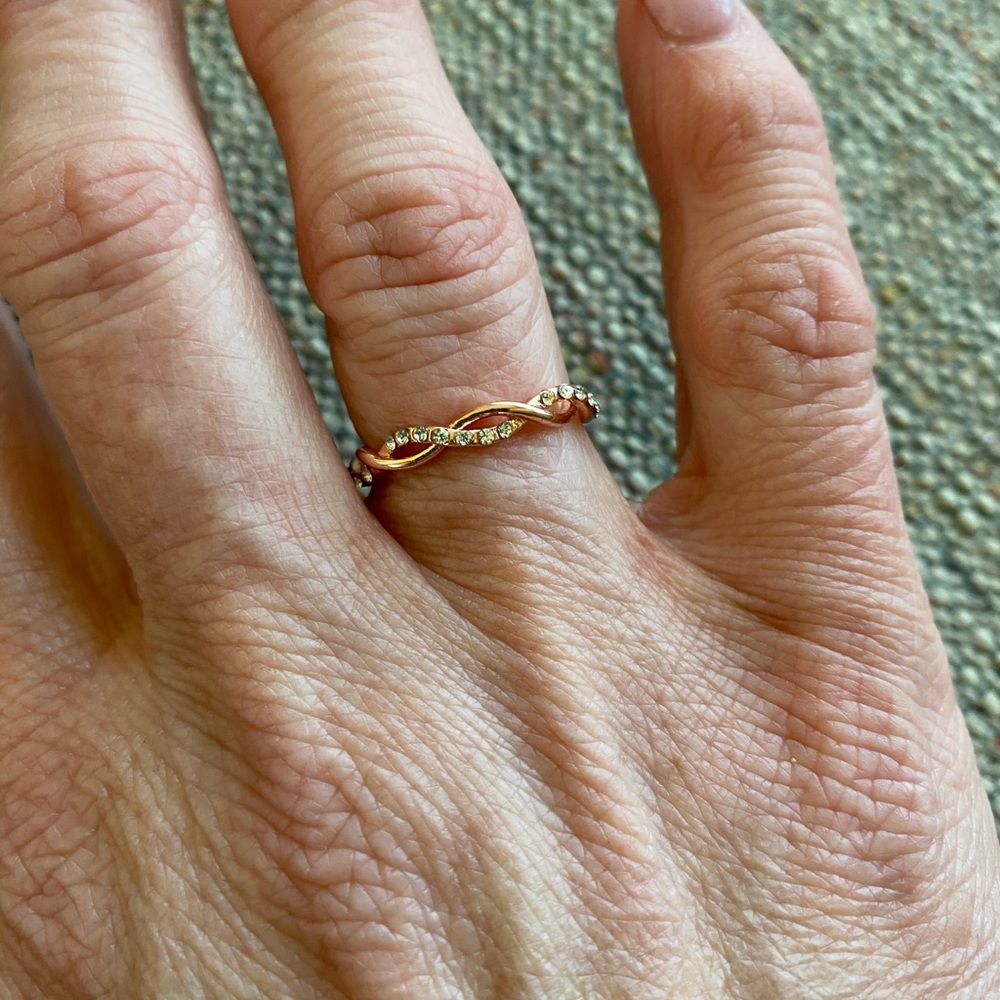 Rose gold plated ring - Picture 4 of 6
